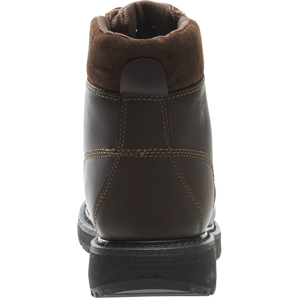 Wolverine Men's Cannonsburg Work Boots - Durable Leather Steel Toe Shoes for Construction & Outdoor Work | Comfortable Safety Footwear for Job Sites, Hiking & Heavy Duty Use