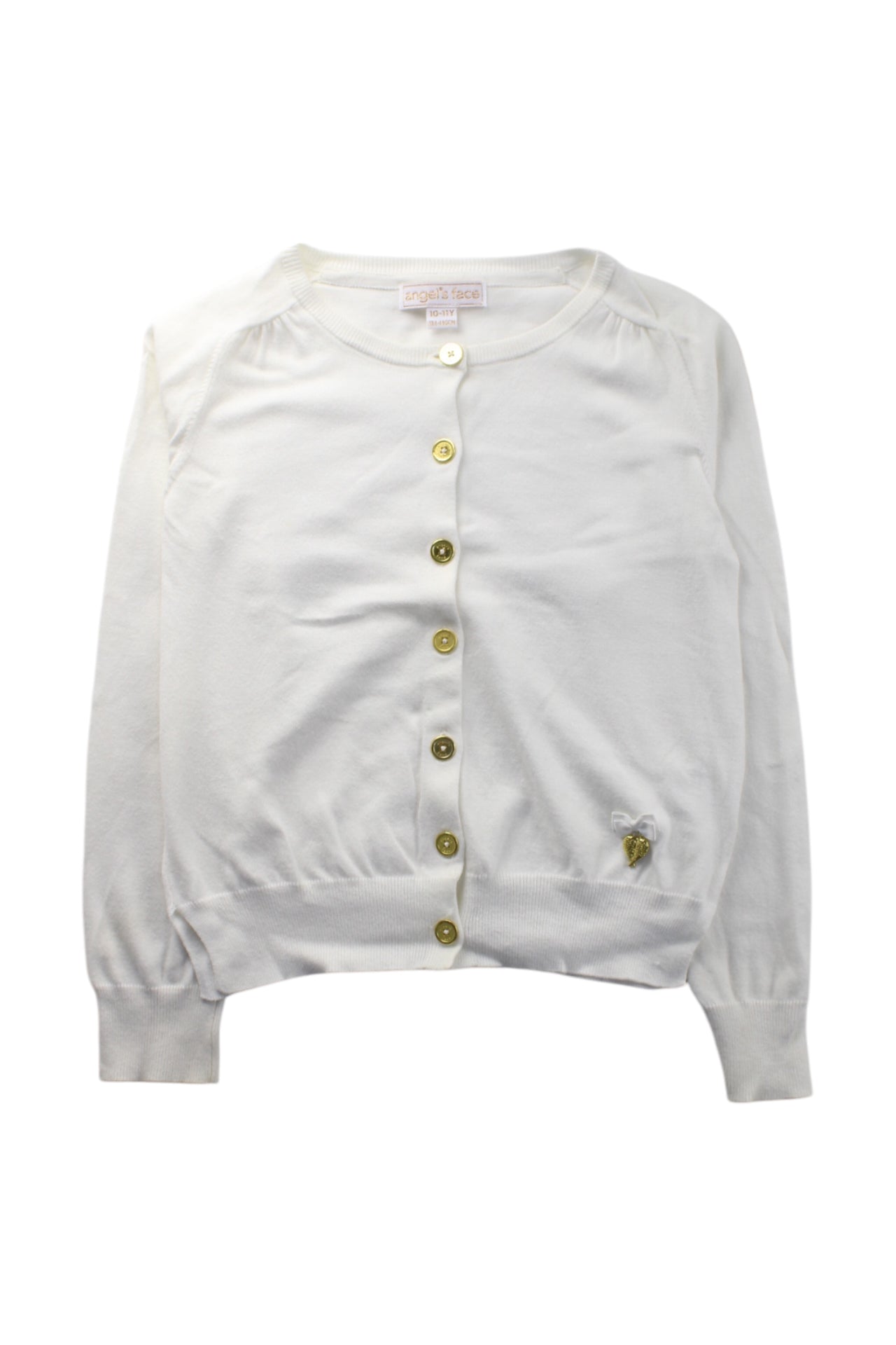 Angel's Face Button Detail Cardigan for Girls Age 10-11 Years | Soft Knit Sweater for School, Playdates & Special Occasions