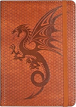 Artisan Dragon Journal - Vegan Leather Notebook for Writing, Sketching & Note Taking - Perfect Gift for Writers, Artists & Students