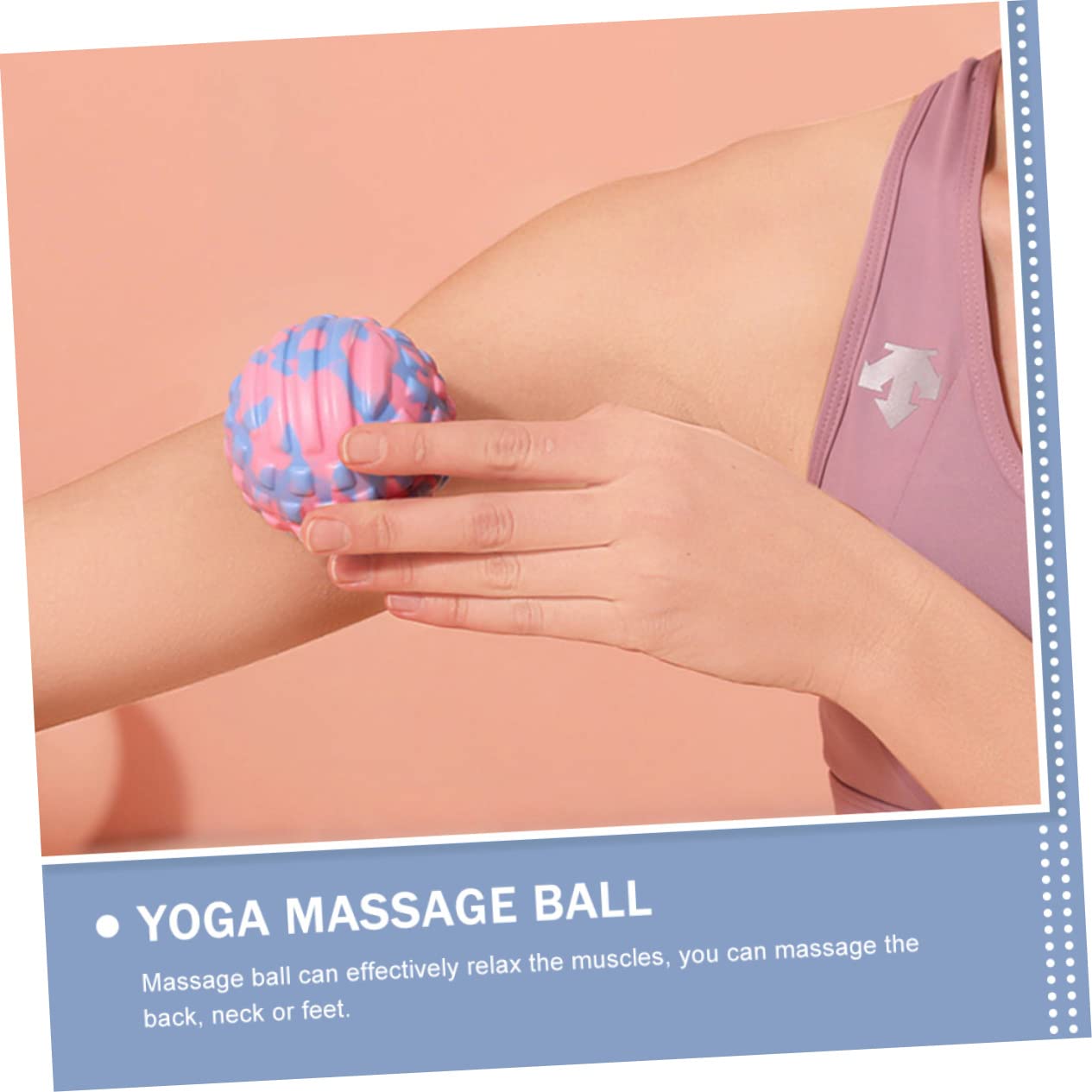 CLISPEED 2-Pack Massage Balls for Yoga, Fitness & Foot Relief - EVA Foam Therapy Balls for Myofascial Release, Muscle Recovery & Plantar Fasciitis Pain Relief - Perfect for Athletes, Runners & Office Workers