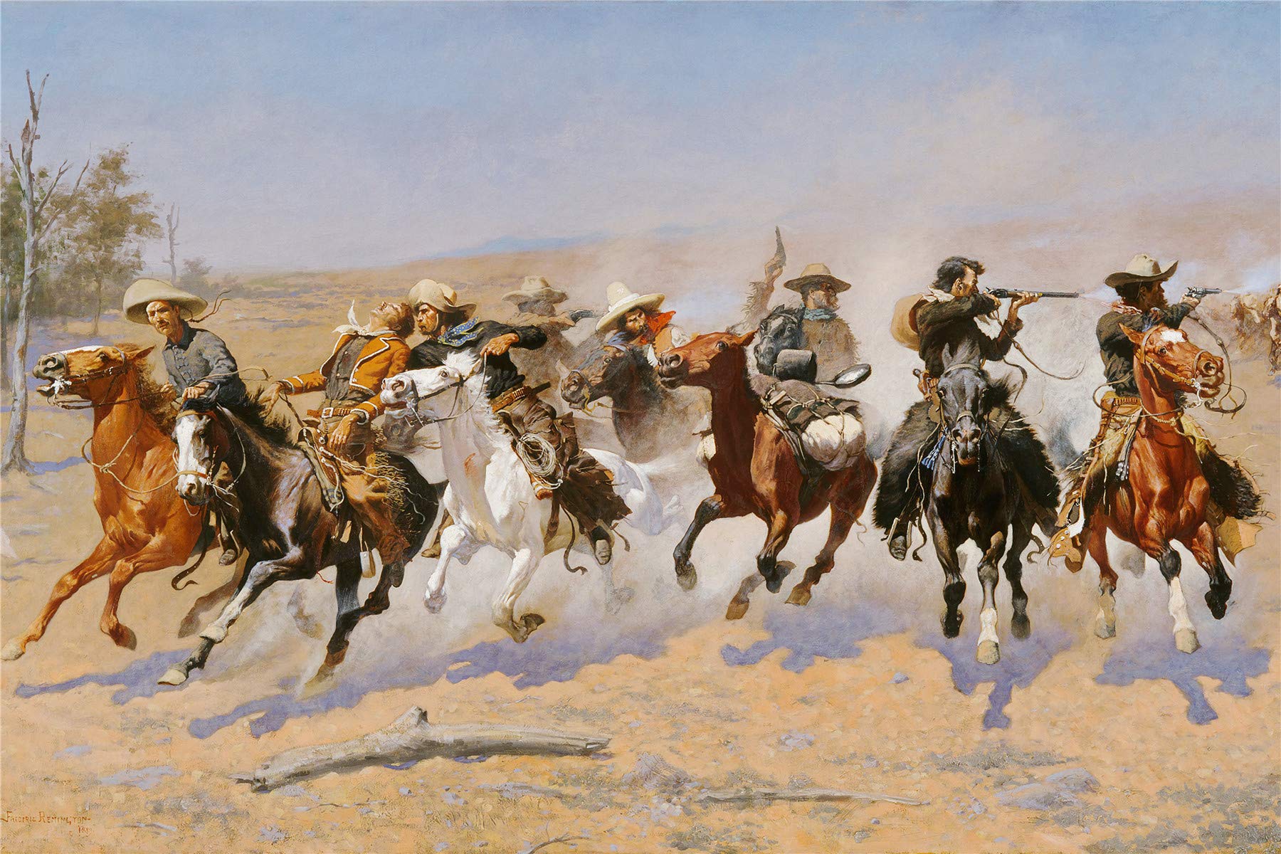 1000 Piece Jigsaw Puzzle for Adults & Kids - Western Cowboy Gunner Horseback Riding Puzzle (30'' x 20'') - Educational Toy, Relaxing Brain Game, Perfect Gift for Family Game Night & Stress Relief