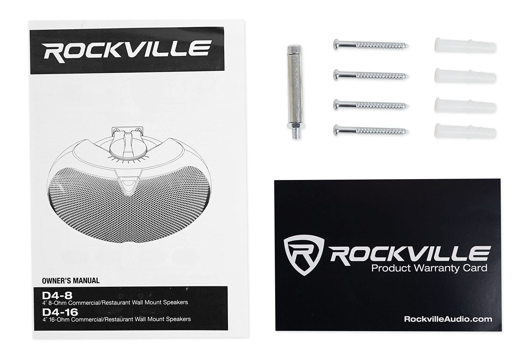 Rockville D4-16 Black Dual 4