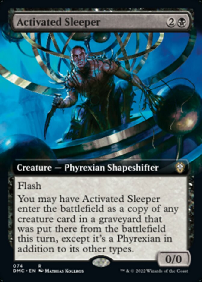 Activated Sleeper (Extended Art) - Dominaria United Commander MTG Card - Perfect for Commander Decks & Magic: The Gathering Gameplay