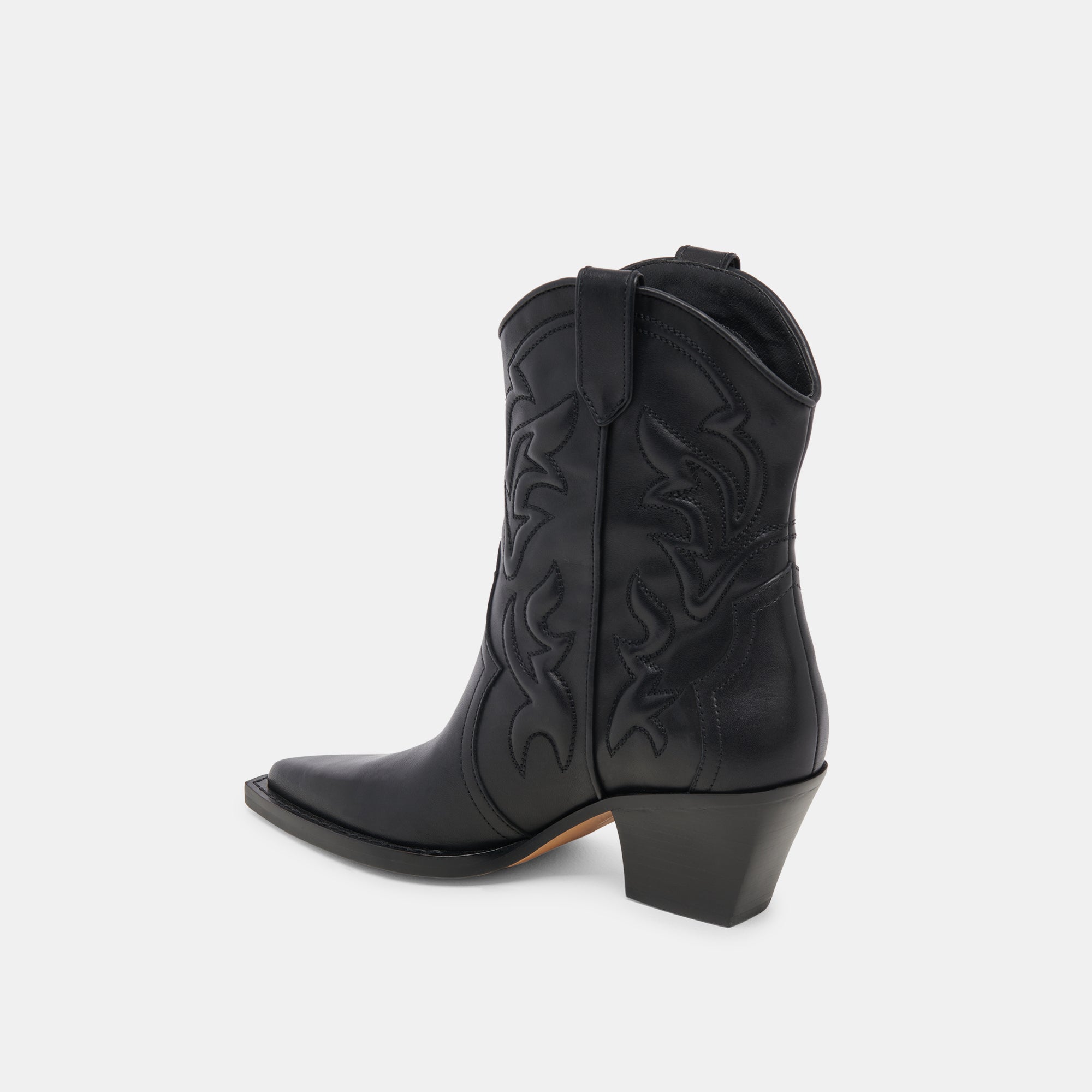 RIMONA Women's Black Leather Booties - Stylish Ankle Boots for Fall & Winter Fashion | Perfect for Casual Outfits, Office Wear & Night Out