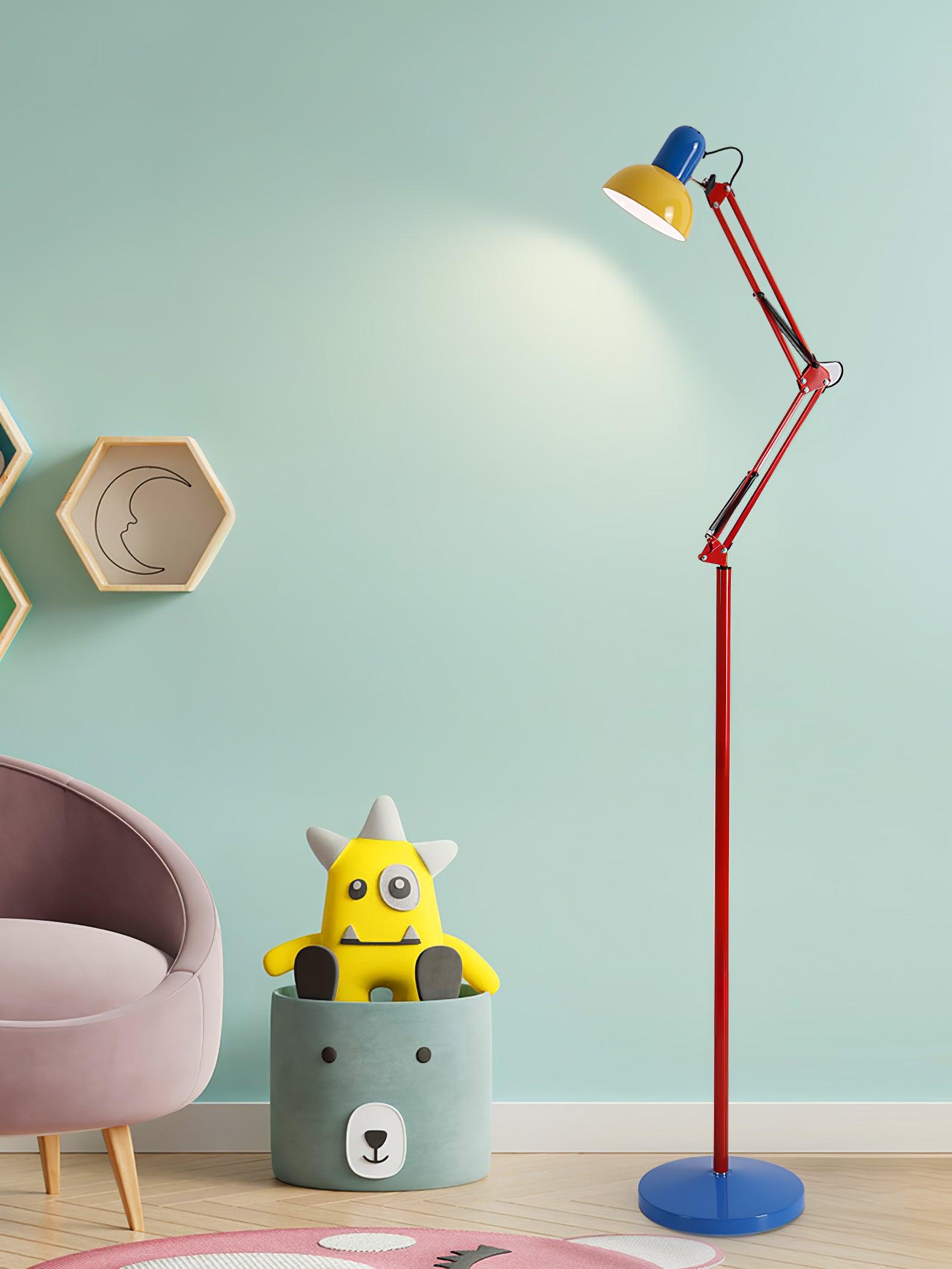 Flexi Memphis Floor Lamp - Adjustable Modern LED Standing Light for Living Room, Bedroom, or Office - Perfect for Reading, Working, and Ambient Lighting