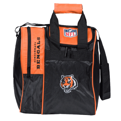 NFL Cincinnati Bengals Team Logo Tote Bowling Bag for Sports Fans - Perfect for Game Day, Travel & Bowling Outings