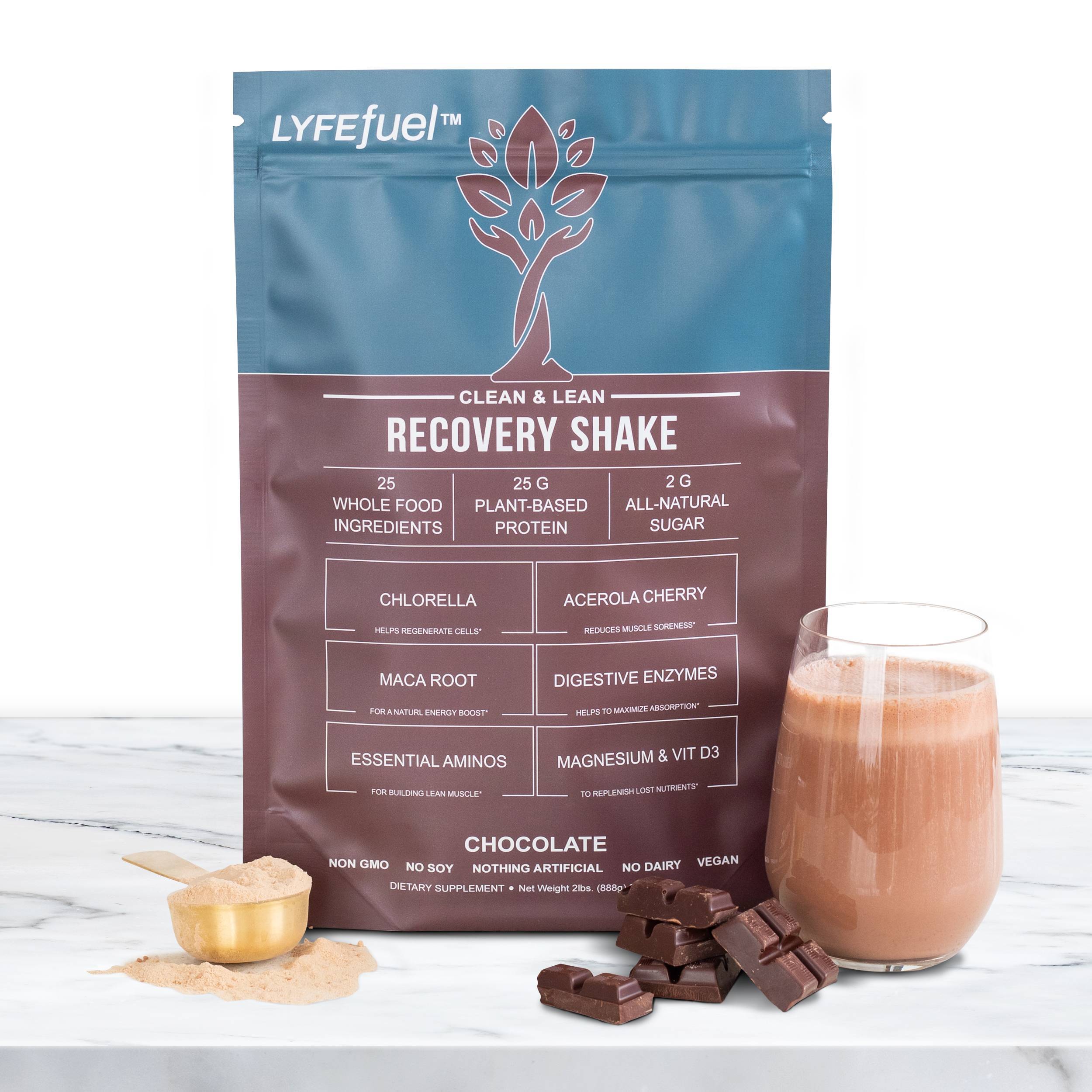 LYFE Fuel Recovery Shake - Post-Workout Protein Drink for Muscle Recovery & Energy Boost | Ideal for Gym, Running & Fitness Enthusiasts