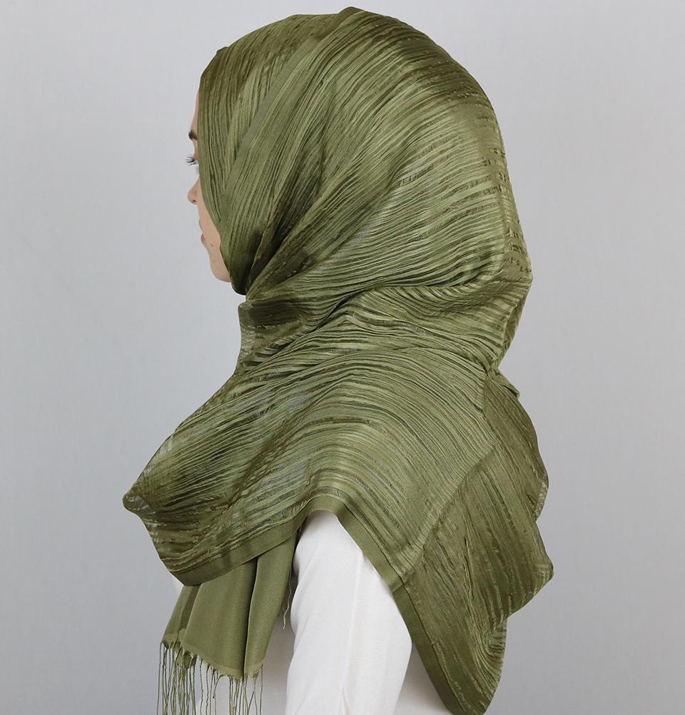 Aker Torba Hijab Wrap Shawl - Soft Muslim Scarf for Women, Breathable & Lightweight, Green 951 - Perfect for Daily Wear, Prayer, and Special Occasions