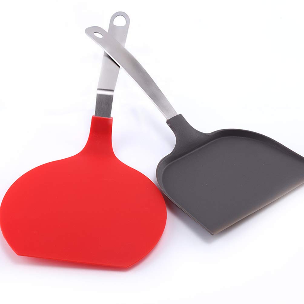 DOITOOL Stainless Steel Pizza Spatula - 12 Inch Baking & BBQ Turner with Wooden Handle - Perfect for Pizza, Cookies, Pancakes & Outdoor Grilling