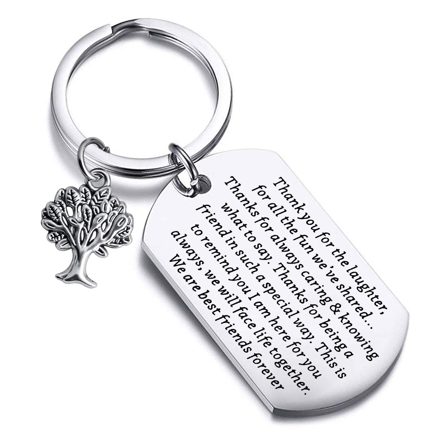 FUSTMW Soul Sister Keychain - Unique Friendship Gifts for Best Friend, Personalized Keychain for Women, Perfect for Birthdays, Anniversaries, or Everyday Carry
