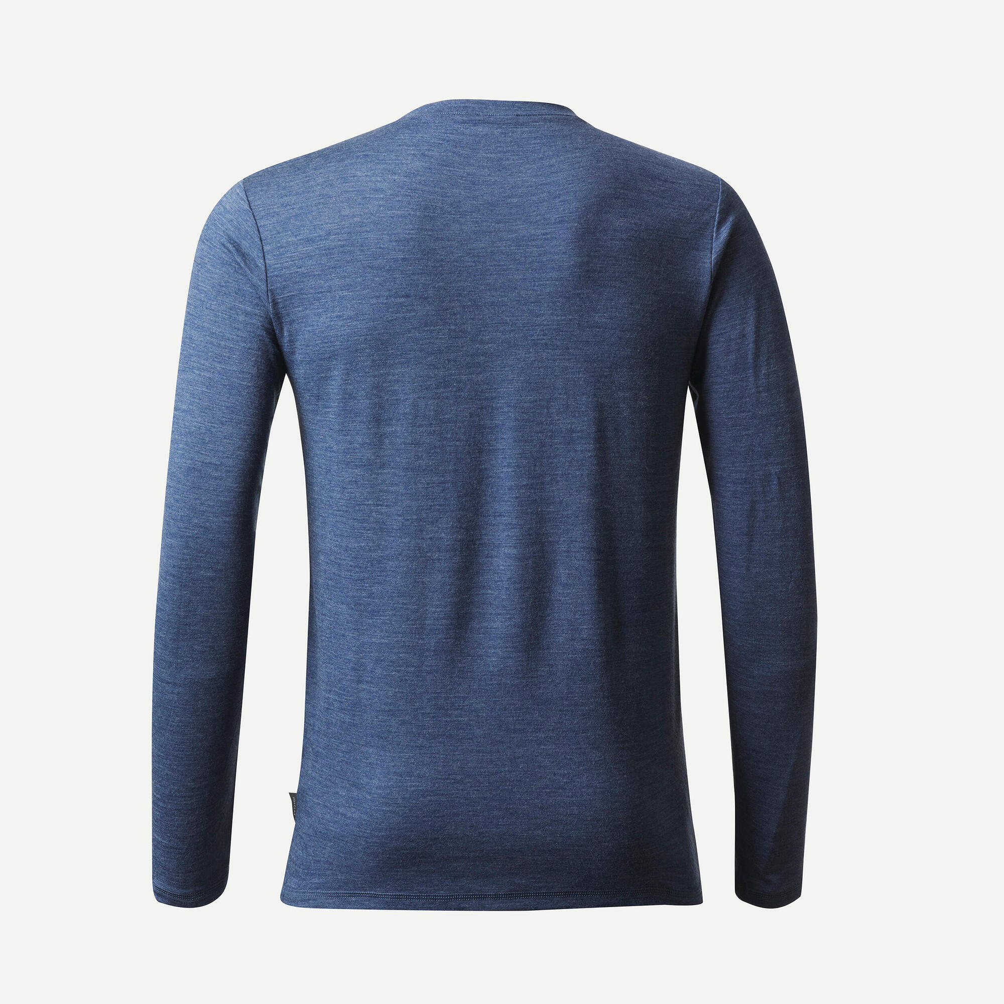 Simond Men's Travel 500 Merino Wool Long Sleeve Shirt - Breathable & Odor-Resistant Base Layer for Hiking, Camping & Outdoor Adventures