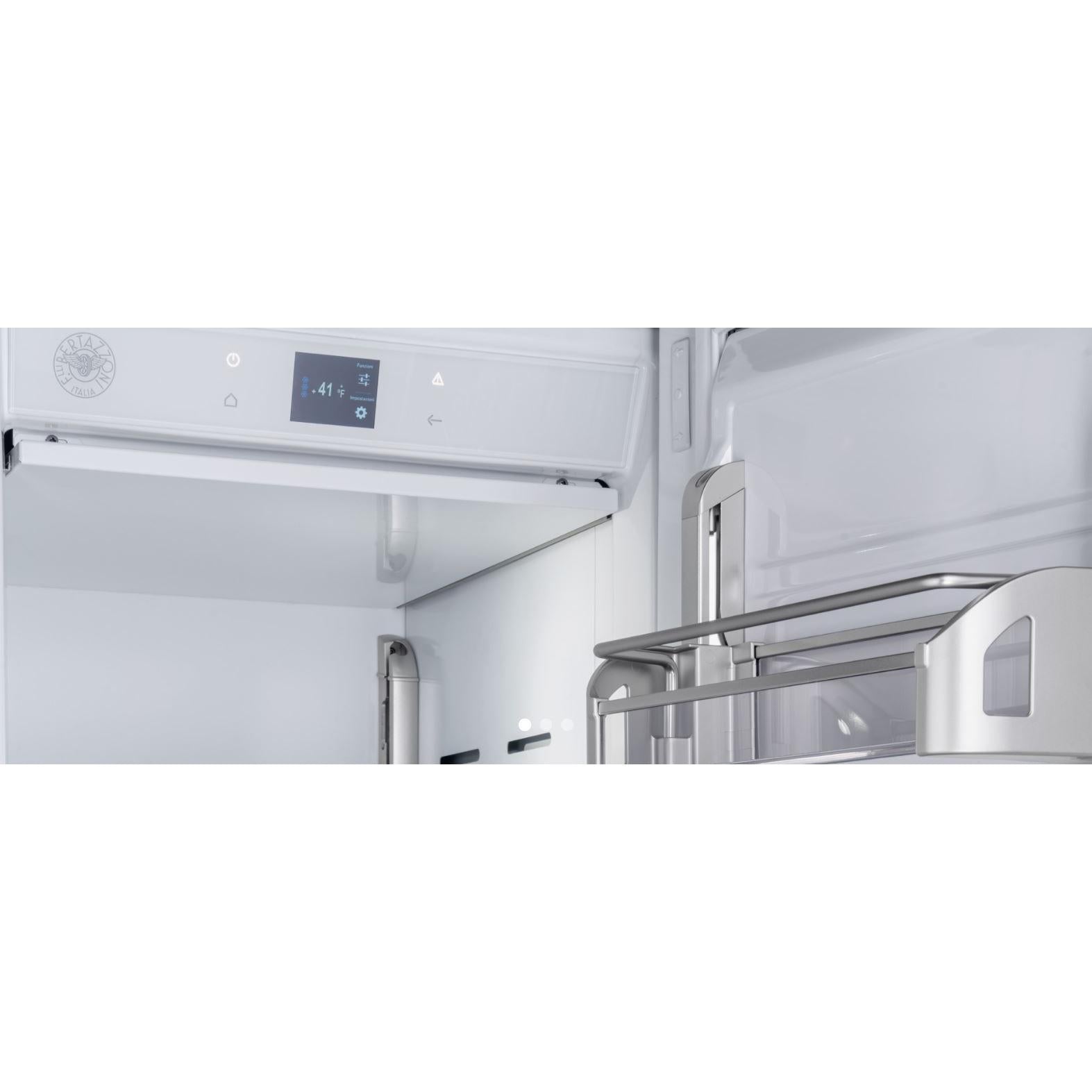 Bertazzoni 16.8 cu.ft. Upright Freezer with Ice Maker - Energy Efficient Stainless Steel Refrigerator for Home, Kitchen & Restaurant Use (Model REF30FCIPIXR/23) | Perfect for Storing Frozen Foods, Ice Cream & Beverages