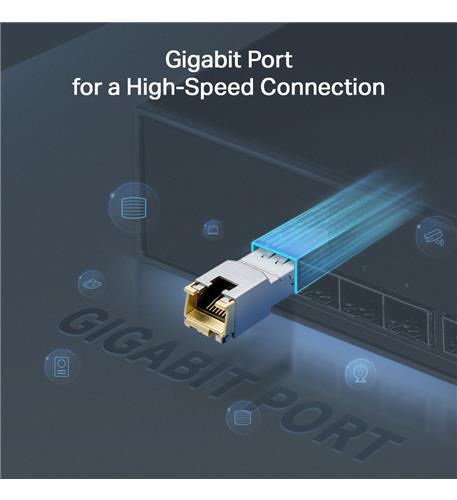 1000BASE-T RJ45 SFP Transceiver Module - Gigabit Ethernet Copper SFP for Network Switches & Routers - Ideal for Data Centers, Enterprise Networks & High-Speed Connectivity