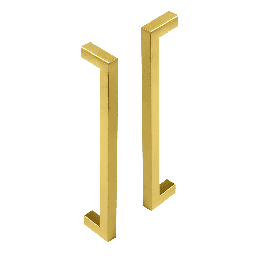 15 Pack Brushed Brass Drawer Pulls - 192mm Kitchen Cabinet Handles with Gold Finish for Modern Cabinets & Furniture (Bedroom, Bathroom, Office)