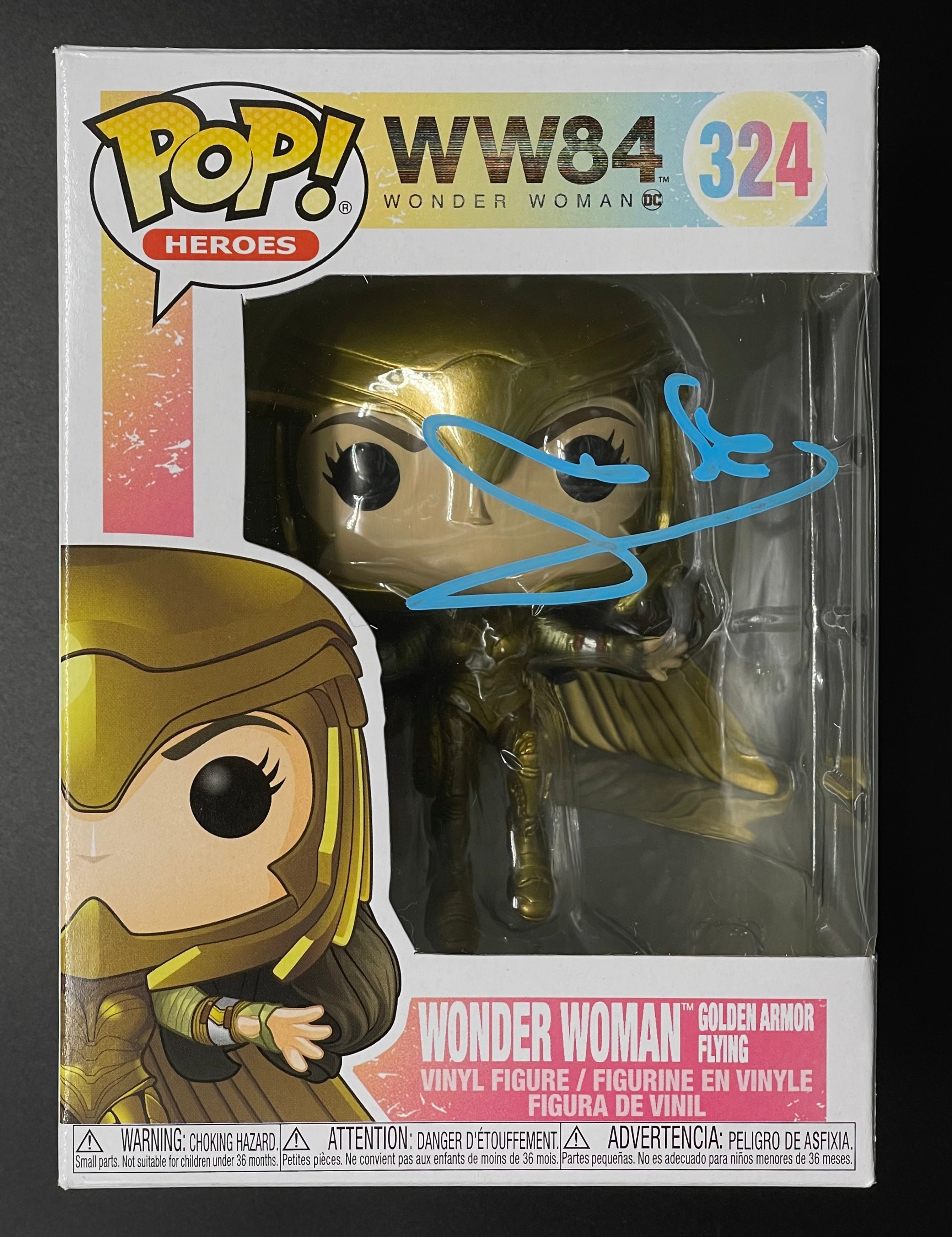 Gal Gadot Signed Funko POP! Wonder Woman Collectible - SWAU Certified Authentic Autograph - Perfect for DC Fans, Movie Memorabilia Collectors & Display Cases