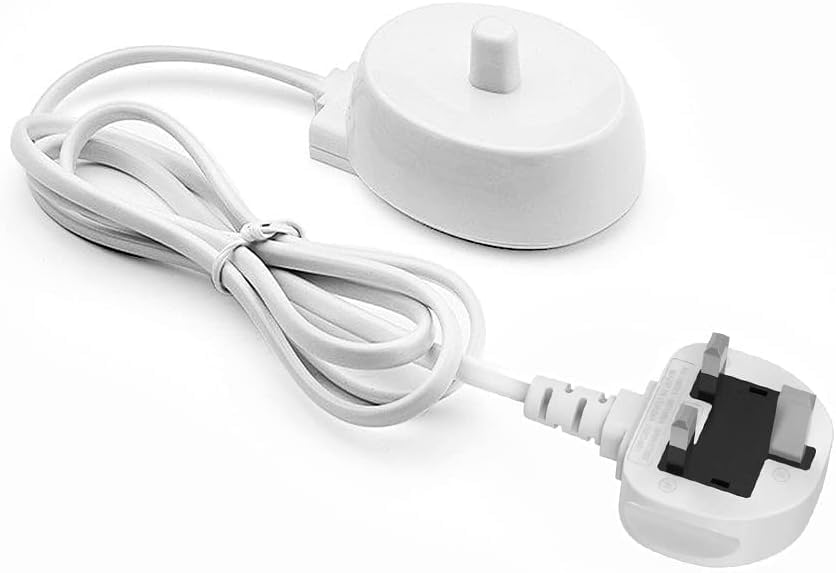 Oral B Braun Electric Toothbrush Replacement Charger - Waterproof IPX7 Travel Base Inductive Charger (Model 3757) | Compatible with Most Oral B Toothbrushes | Perfect for Home, Travel & Daily Oral Care