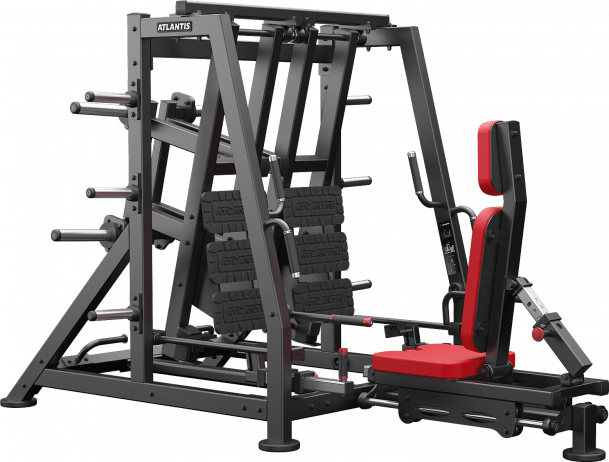 ATLANTIS Unilateral Leg Press Pro - Professional Single Leg Exercise Machine for Home & Gym - Perfect for Strength Training, Rehabilitation & Fitness Workouts