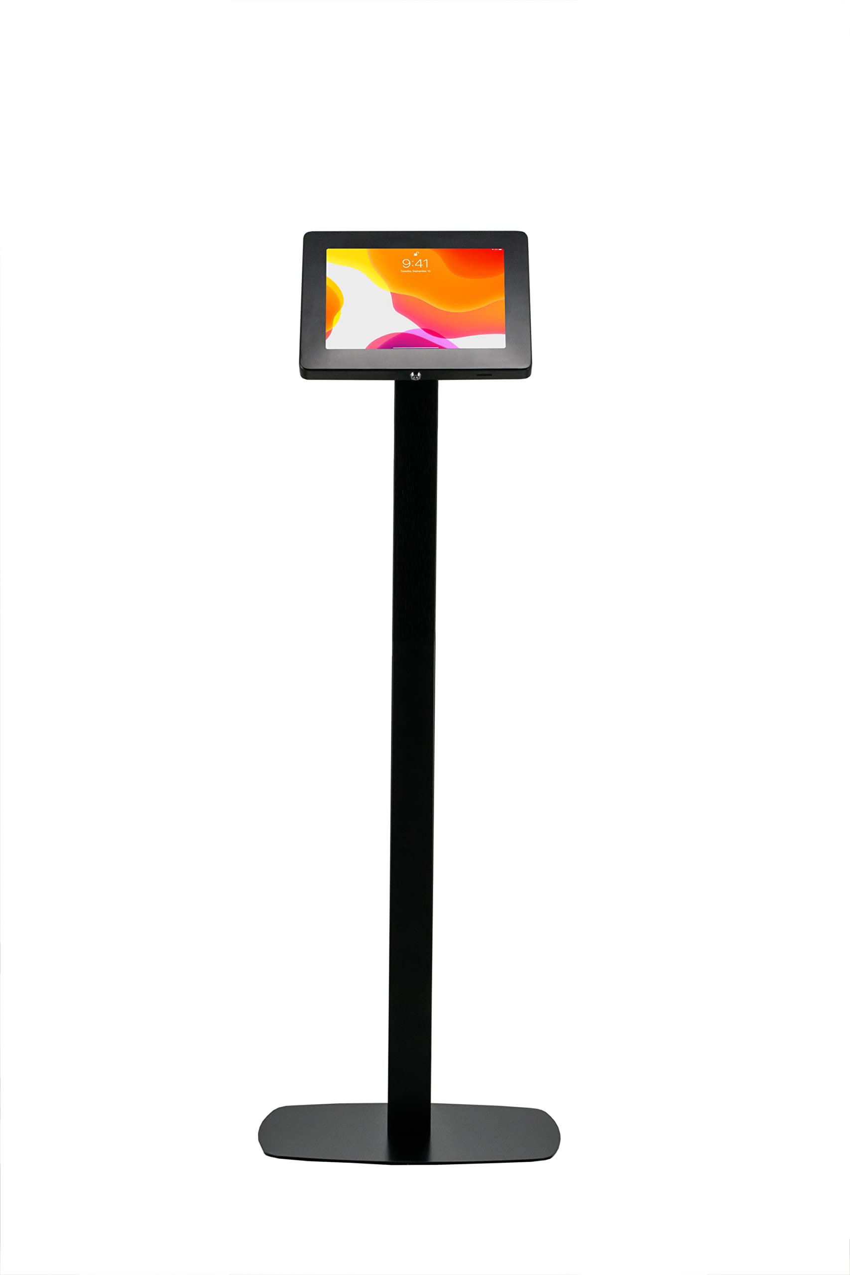 360° Adjustable Thin Floor Stand Kiosk for iPad 11 (A16), Pro 11-inch M4, Air 11-inch M3, 10th Gen & Galaxy Tab - Secure Tablet Holder with Charging Port & Lock - Perfect for Retail Stores, Exhibitions & Interactive Displays