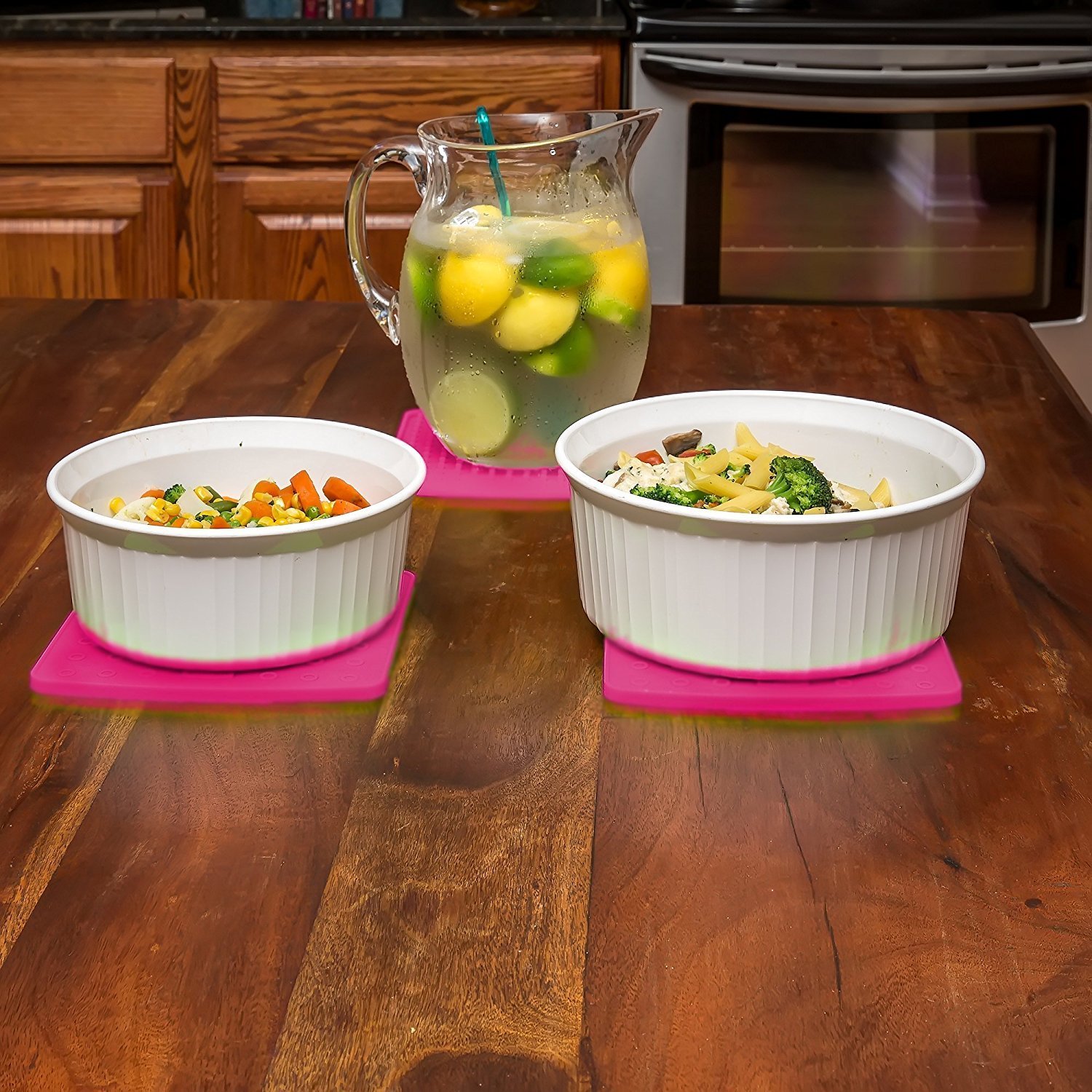 Premium Silicone Pot Holders - Heat Resistant Kitchen Trivets for Hot Pans (7x7in) - Perfect for Cooking & Baking