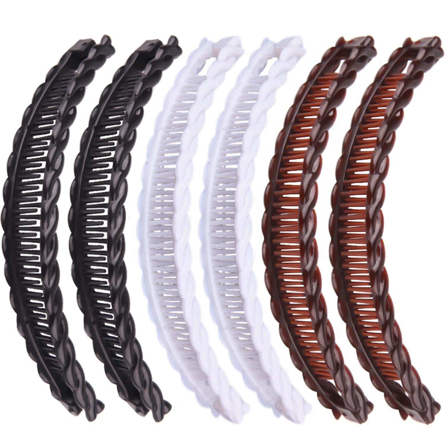 Vintage Large Banana Hair Clips for Women - Thick Hair Barrettes & Combs for Curly, Wavy & Long Hair - Perfect for Work, Parties & Everyday Styling