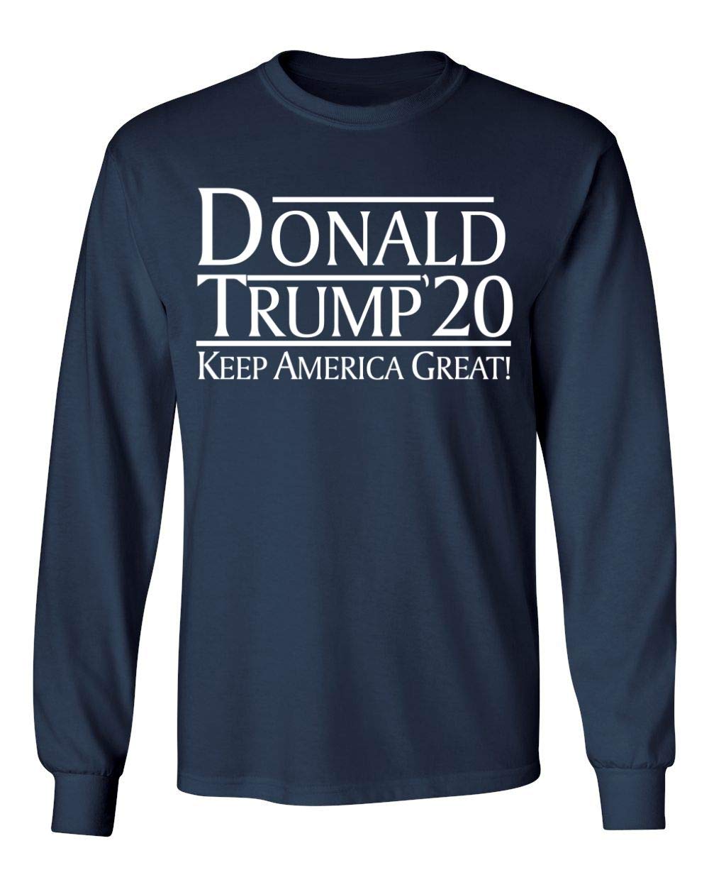 Kropsis Donald Trump 20 Keep America Great Long Sleeve T-Shirt - Patriotic Political Apparel for Campaigns, Rallies & Conservative Events
