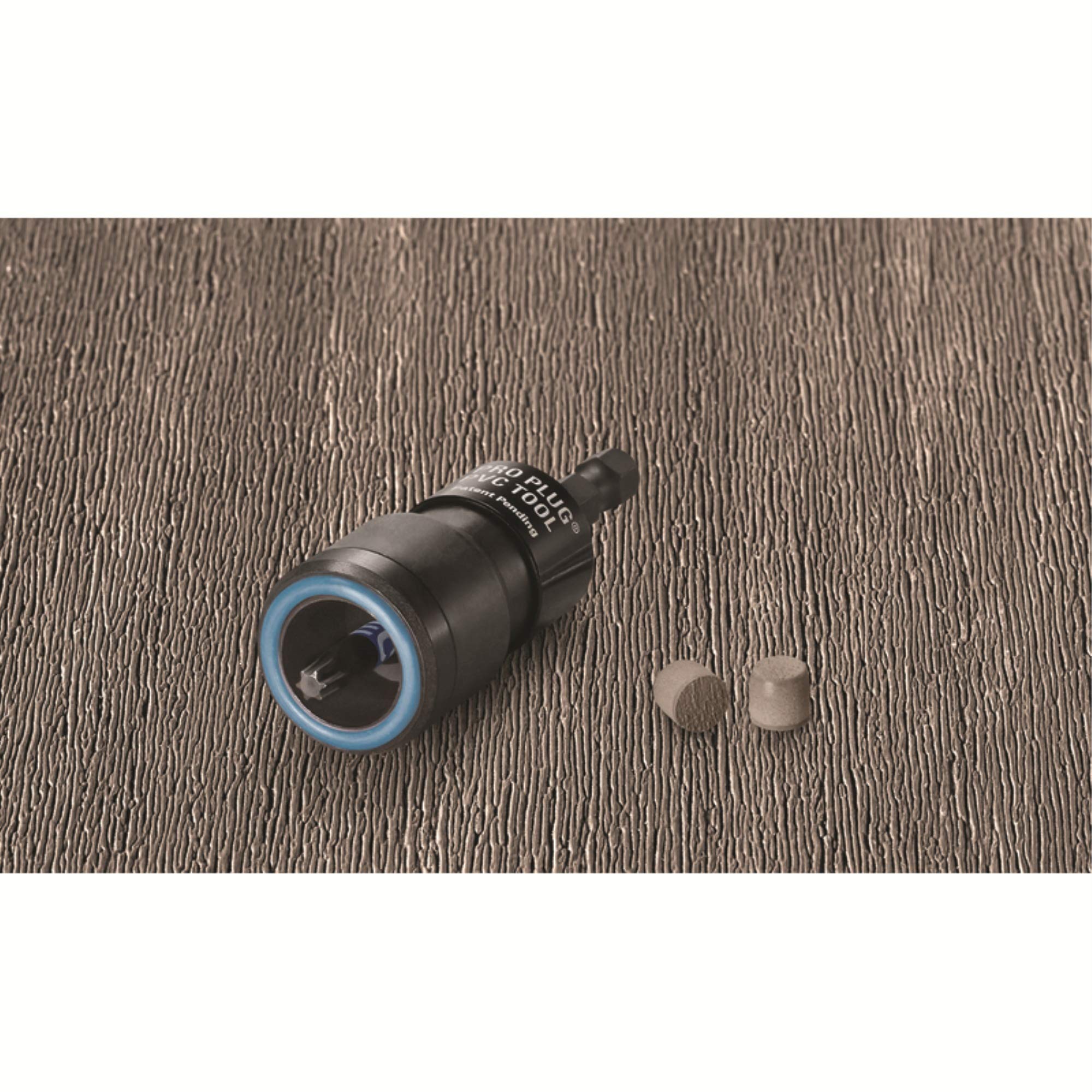 Pro Plug PVC Plugs & Tool Kit for Azek Dark Hickory Decking - 375 Plugs Covers 100 sq ft with Installation Tool | Perfect for Deck Repair, Fence Building & Outdoor Wood Projects