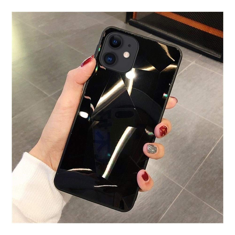 Sparkling Diamond 3D Mirror Phone Case for iPhone 11 Pro/X/XR/XS Max/8/7/6/6S Plus/11 Pro Max - Glittery Protective Cover with Reflective Back (6.5 Inch) - Perfect for Parties, Night Out & Fashion Accessories