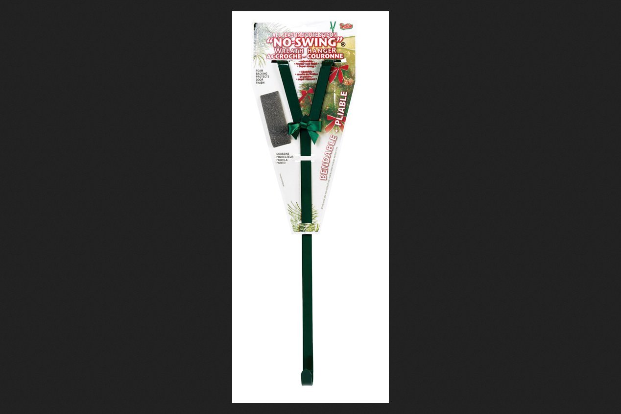 Christmas Mountains Green Wreath Hanger - Durable Holiday Door Decor for Christmas, Winter & Seasonal Home Decoration - Perfect for Front Door, Fireplace & Wall Display