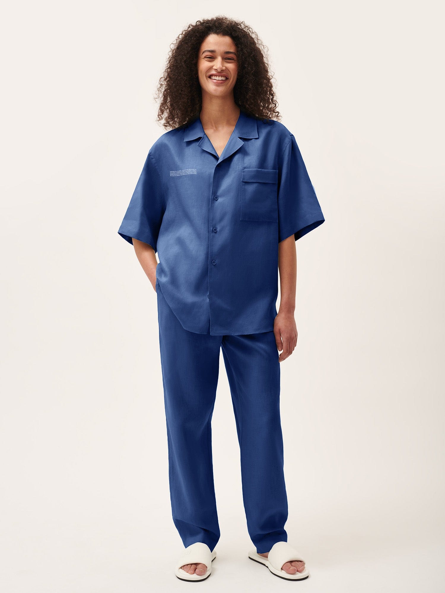 Women's DNA Linen Pants - Lapis Blue | Comfortable & Breathable Summer Trousers for Casual Wear, Office & Travel