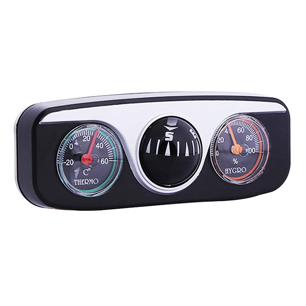 3 in 1 Guide Ball Car Compass - Auto & Boat Interior Accessories for Navigation, Styling & Decoration | Perfect for Road Trips, Off-Road Adventures & Marine Use