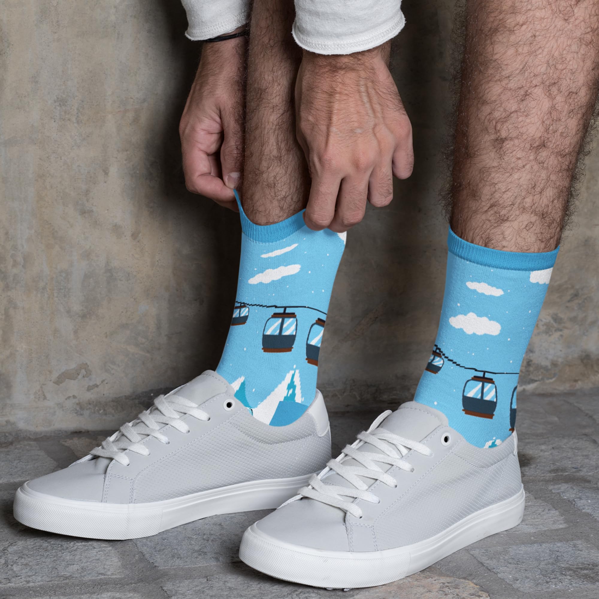 FOURSTUFF Performance Hobby Socks for Skiing, Cycling, Golf, Fishing, Soccer, Camping, Hunting, Hiking & Gaming - Breathable Comfort Socks for Outdoor Sports & Indoor Activities