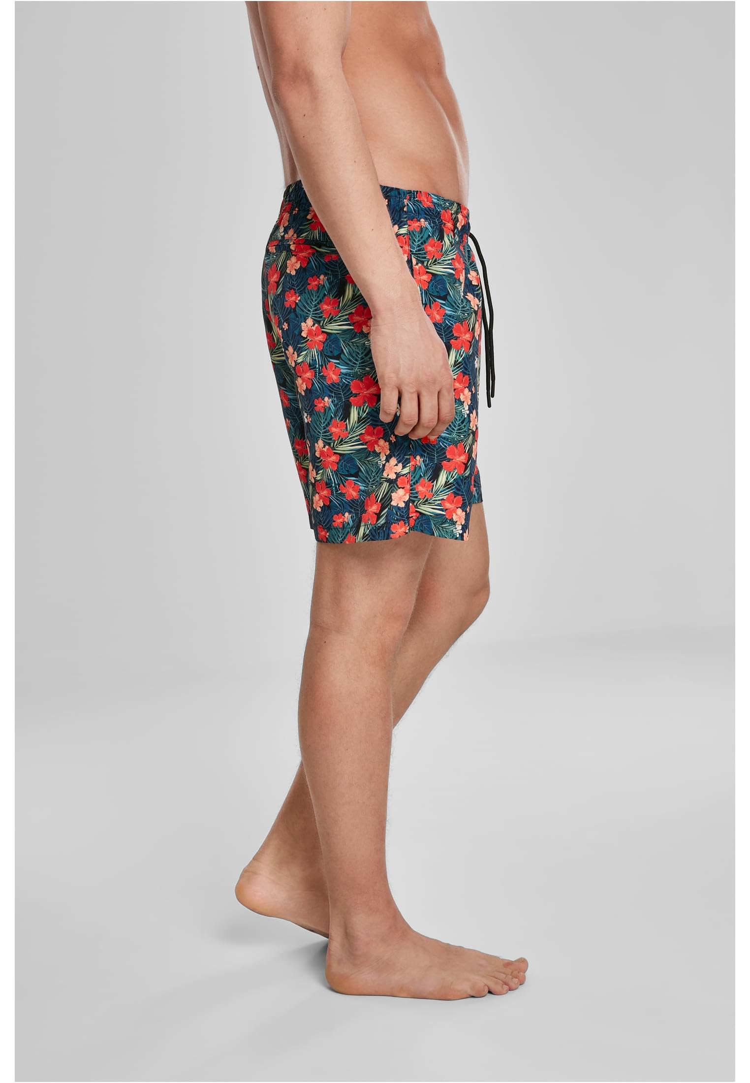 Men's Tropical Pattern Swim Shorts - Quick Dry, Comfortable Beach Swimwear for Summer Vacation & Pool Party - XXL