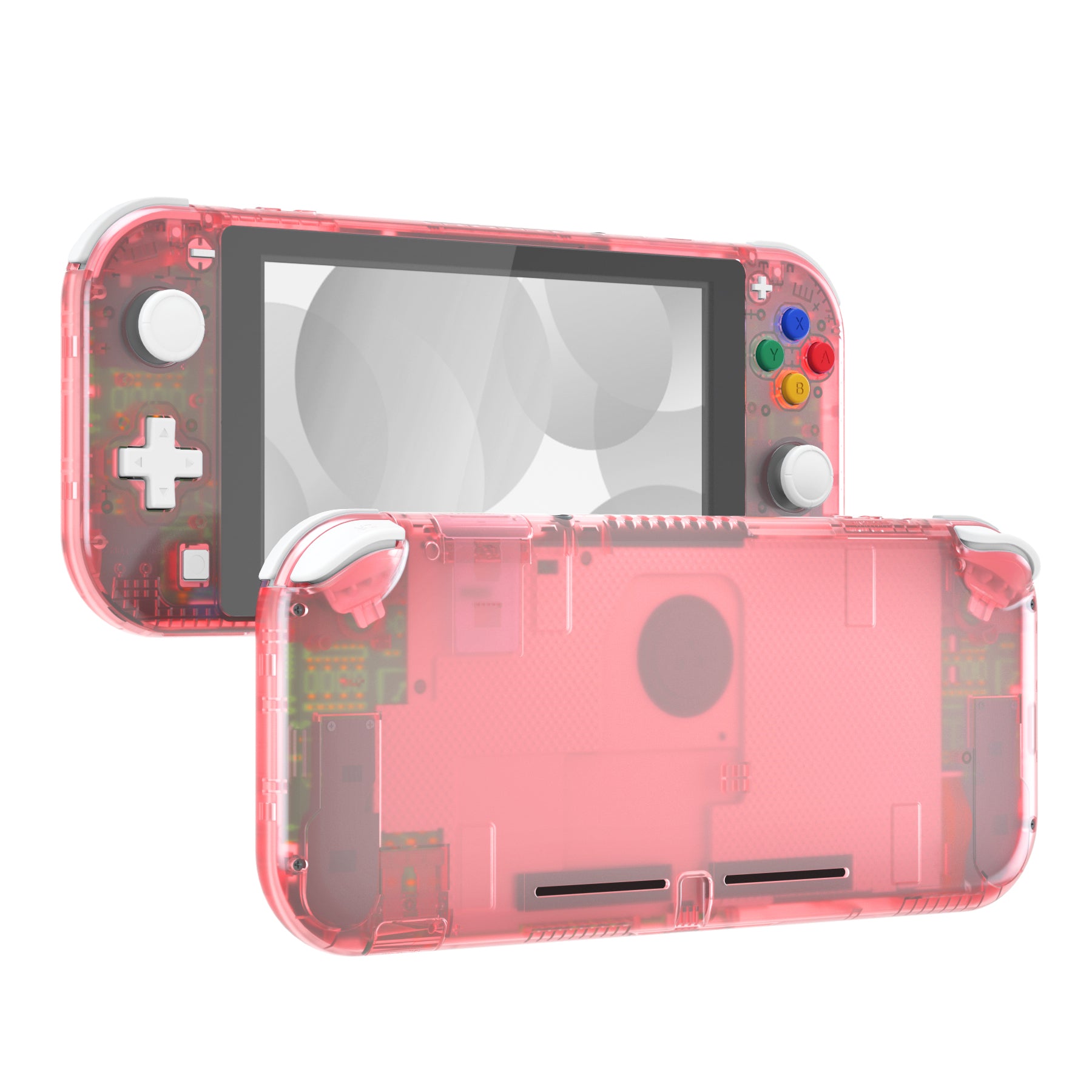 eXtremeRate Cherry Pink DIY Replacement Shell for Nintendo Switch Lite - Custom Controller Housing with Screen Protector | Durable Case Cover for NSL | Perfect for Gaming Enthusiasts & DIY Modders