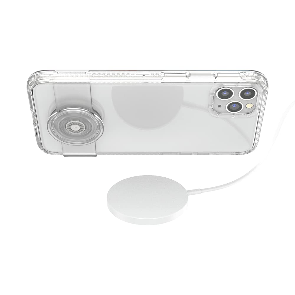 PopSockets Clear Phone Case with Grip & Slide - Compatible with iPhone 11 Pro, iPhone X, iPhone XS | Protective Cover with Secure Hold for Everyday Use, Travel & Active Lifestyle