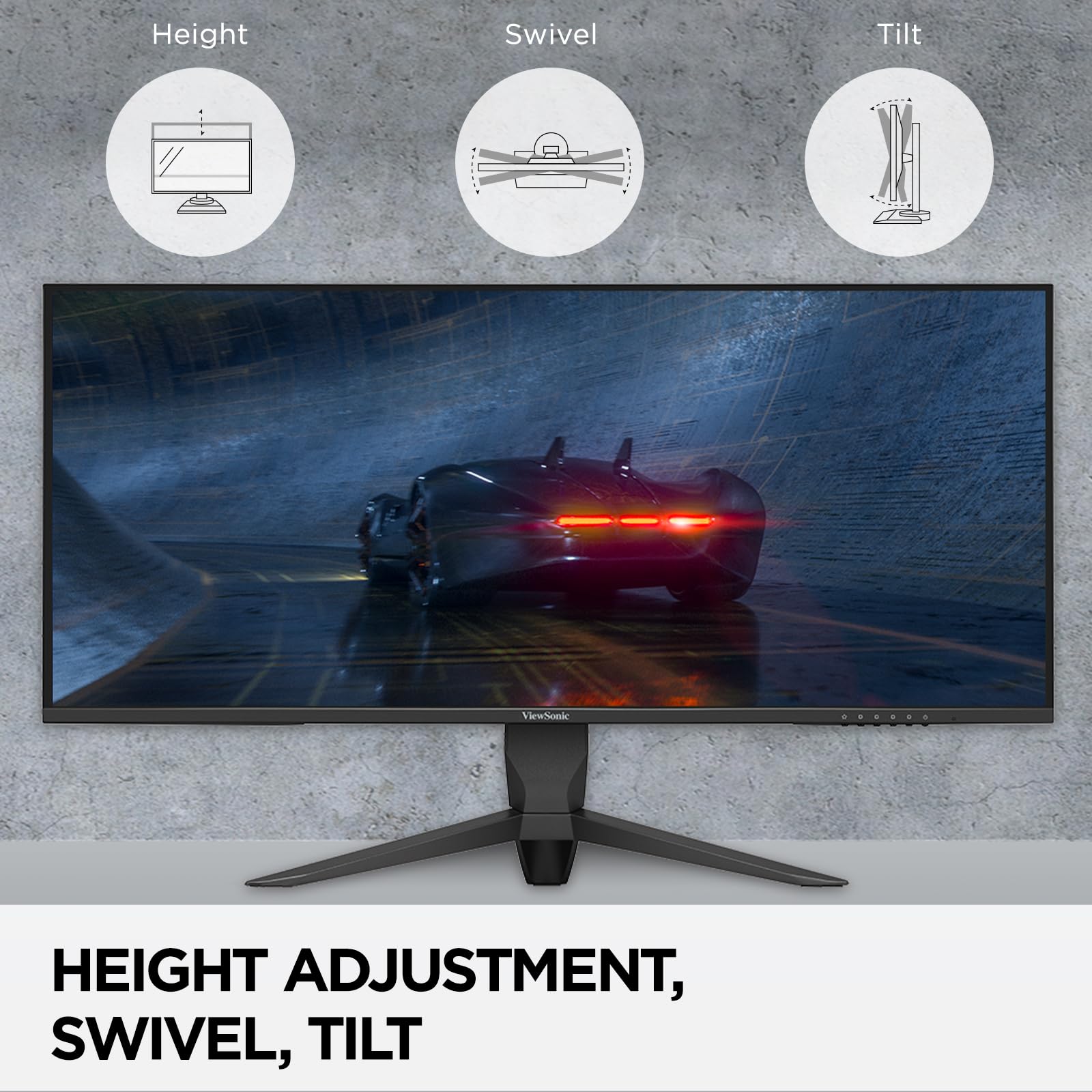 ViewSonic VX3418-2K 34 Inch Ultrawide 1440p Gaming Monitor - 165Hz, 1ms, FreeSync Premium, HDMI/DP/USB - Perfect for Esports, Work & Home Office Setup