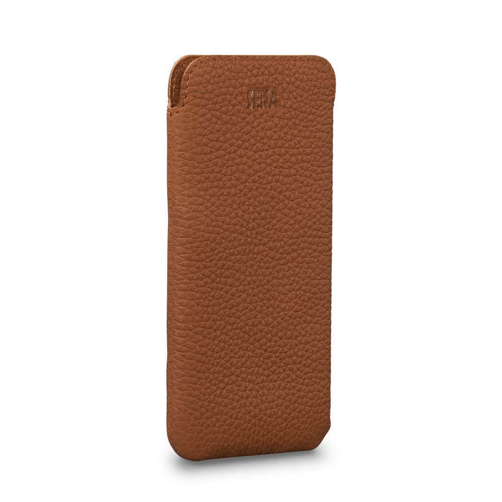 UltraSlim Classic Leather Case for iPhone 11 Pro/X/XS - Premium Genuine Leather Sleeve Cover in Tan | Slim Protective Phone Case for Everyday Use, Business & Travel