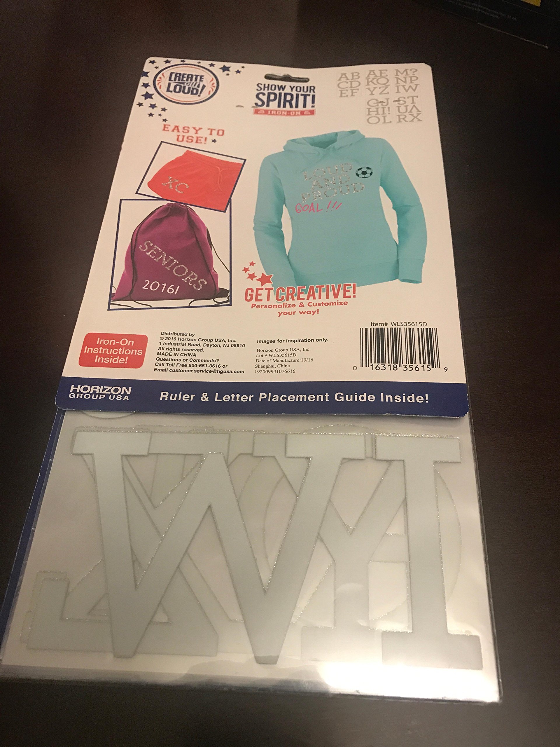 3 Inch Glitter Iron-On Letter Kit - Custom DIY Patches for T-Shirts, Hoodies & Bags - Perfect for School Spirit, Sports Teams & Personalized Gifts