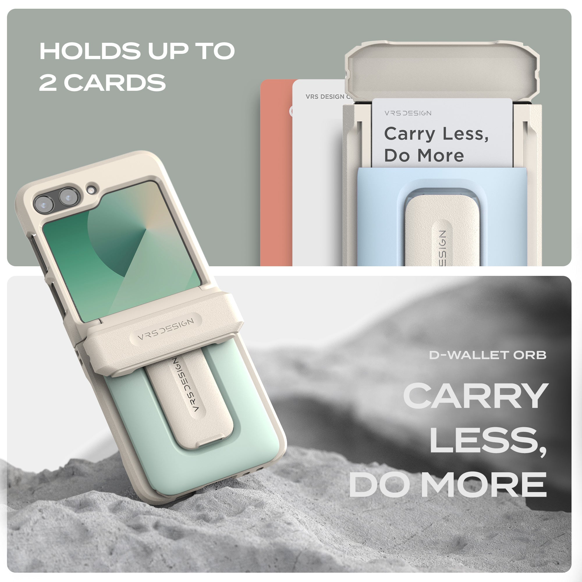 Samsung Galaxy Z Flip 6 Wallet Case with Card Holder & Kickstand - Slim Protective Cover for Everyday Use & Travel