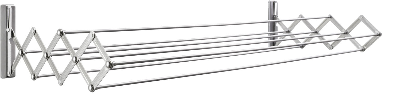 Smart Platinum Clothes Drying Rack - Adjustable Size for Laundry Room, Balcony & Small Spaces - Foldable & Space Saving Design