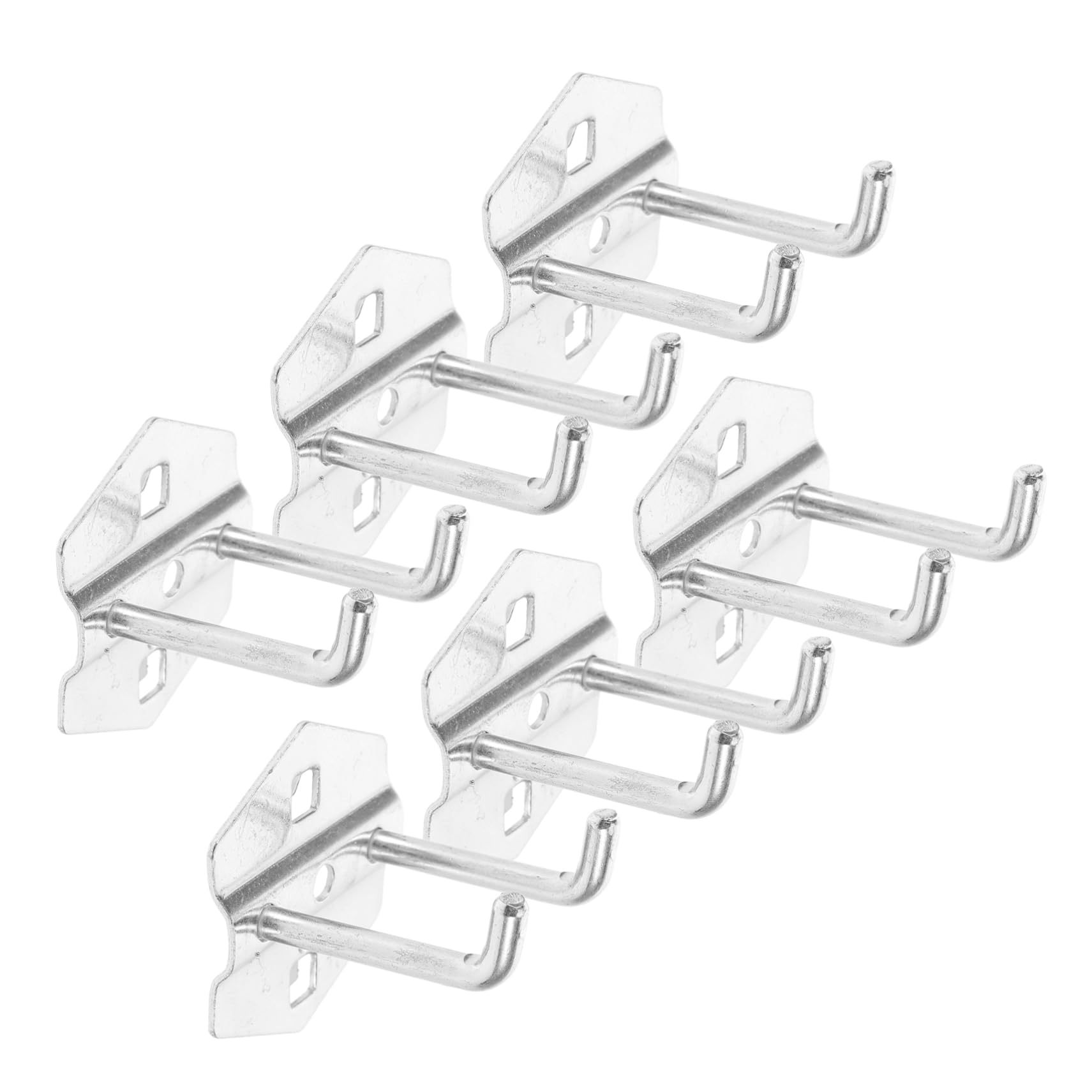ULTECHNOVO 6-Pack Metal Pegboard Hooks - Heavy Duty Garage Organizer Hooks for Tools, Accessories - Easy to Install & Sturdy Design - Perfect for Workshop, Garage, Shed Organization & DIY Storage