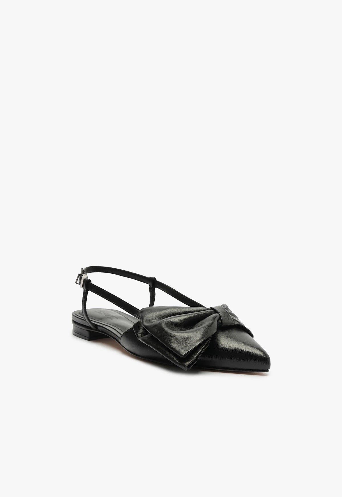 Judy Women's Flat Leather Pumps - Comfortable Slip-On Shoes for Work, Office & Casual Wear