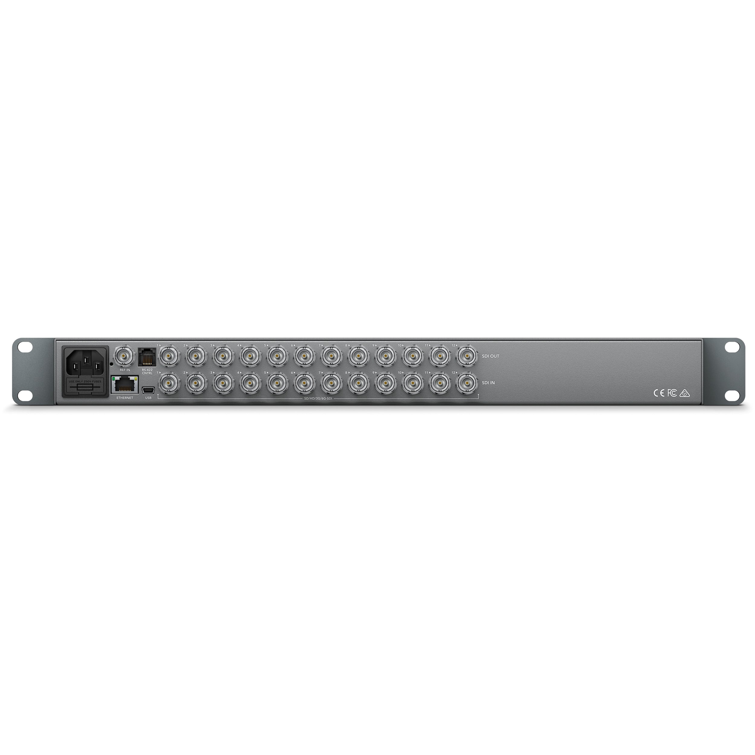 Blackmagic Design Videohub Smart CleanSwitch 12x12 Professional Video Router - Special Order for Broadcast Studios & Live Production