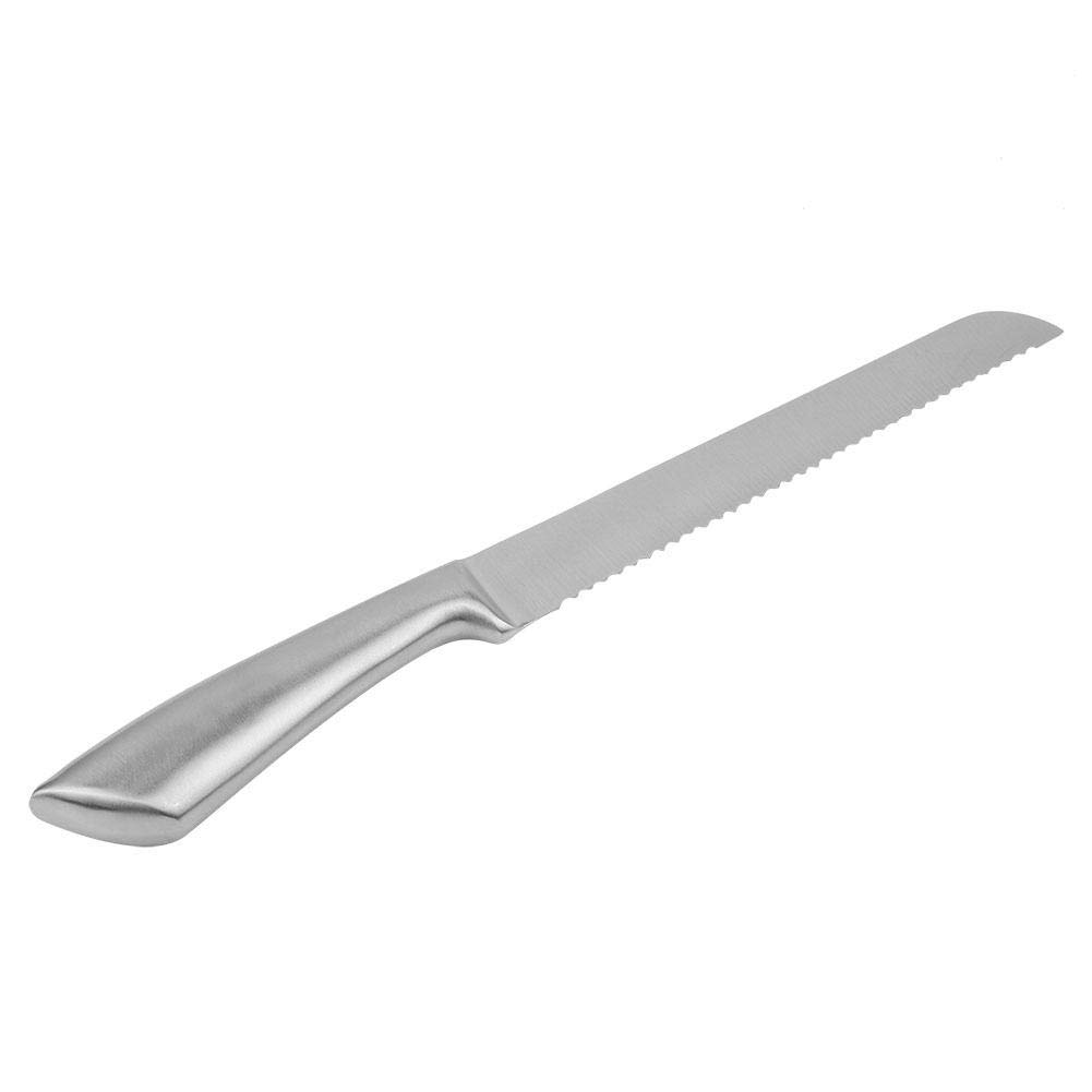 TOPINCN 10-Inch Stainless Steel Serrated Bread Knife - Sharp Bread Slicer for Cake, Loaf, Baguette - Perfect for Home Baking, Professional Kitchens & Gift Giving