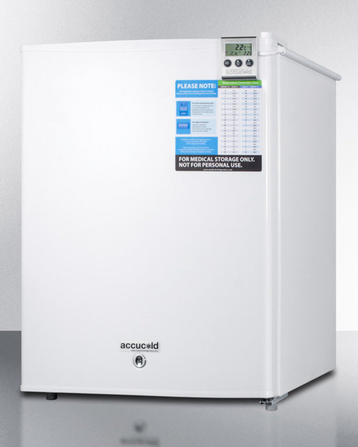 Accucold Compact Medical Refrigerator FF28LWHVAC - Temperature Stable Storage for Vaccines, Medications & Lab Samples | Perfect for Clinics, Pharmacies & Home Healthcare