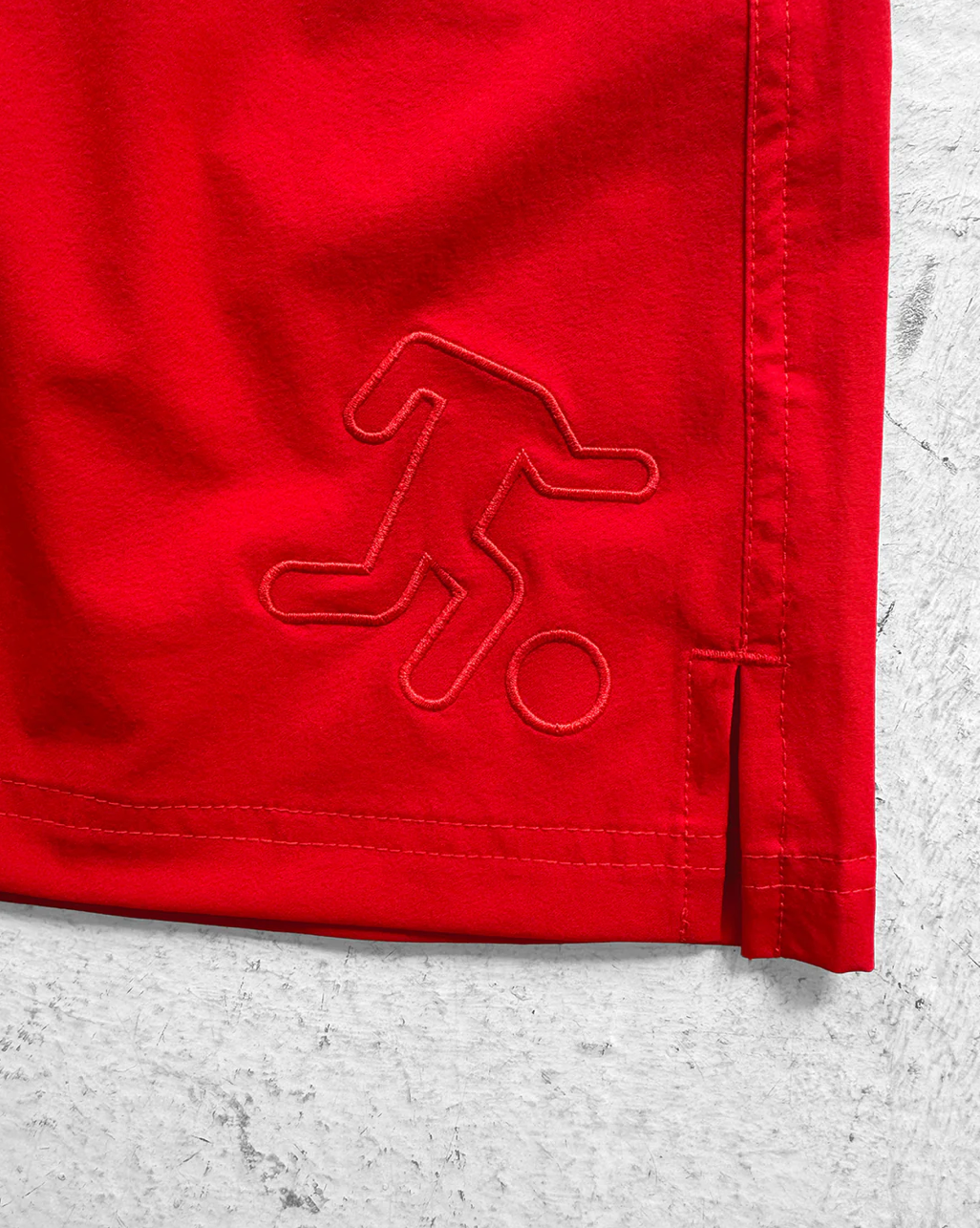 Scenes NY Nylon Team Shorts for Men - Lightweight Athletic Running Shorts with Pockets, Red - Perfect for Gym, Jogging, and Casual Wear
