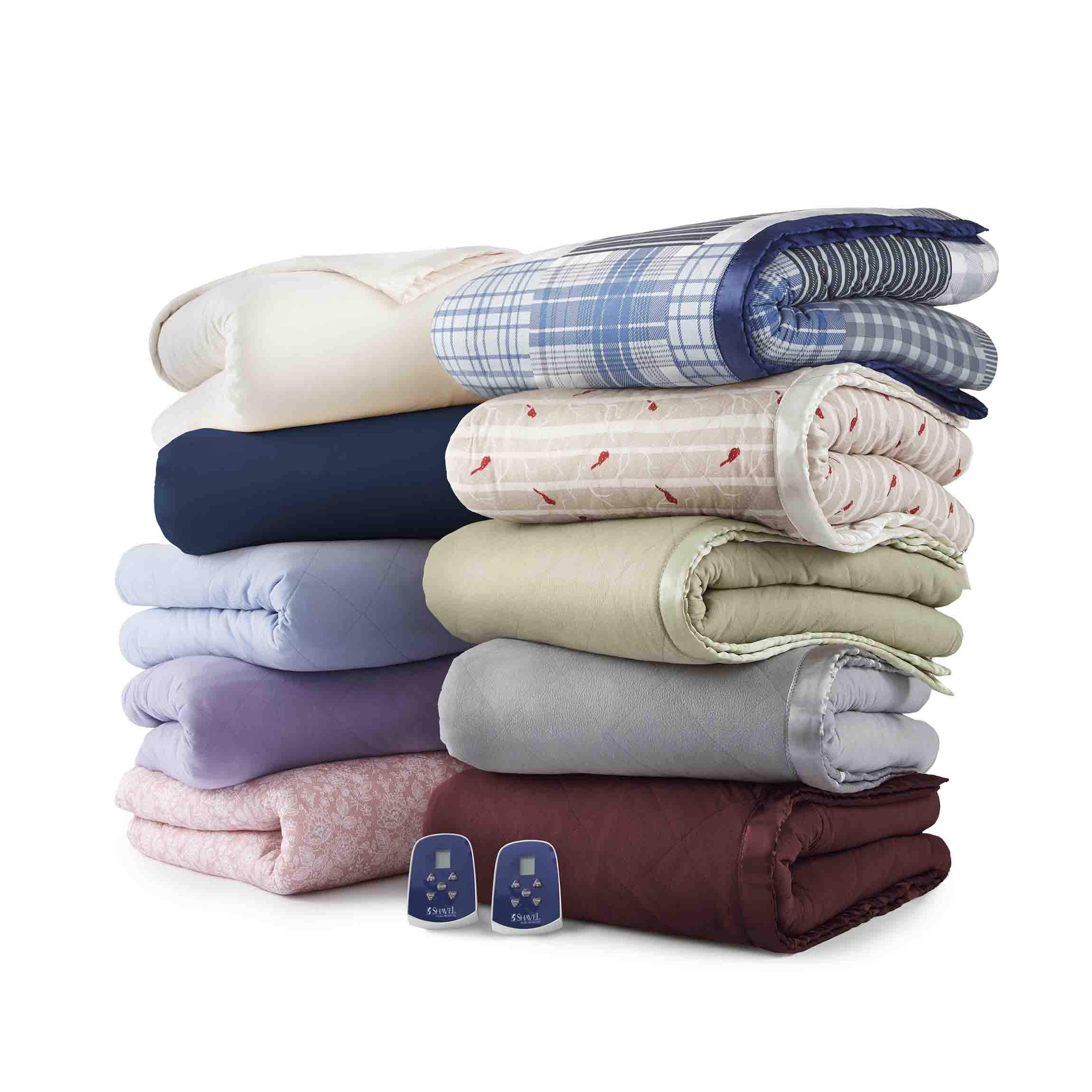 Premium Full Size Heated Blanket - Thermee Micro Flannel Electric Blanket with 10 Adjustable Heat Settings, Programmable Timer & Ultra-Soft Fabric | Fast Heating Throw for Bed, Couch & Office Use - Lilac