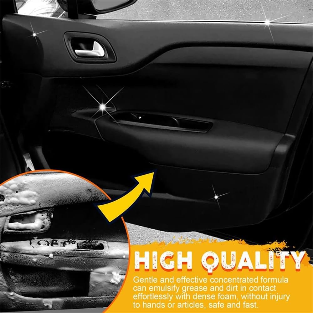 Chromostas Heavy Duty All-Purpose Foam Cleaner Spray - Powerful Car Interior Stain Remover (60ml) | Multi-Surface Cleaner for Auto Upholstery, Seats & Dashboard | Ideal for Car Detailing & Home Cleaning