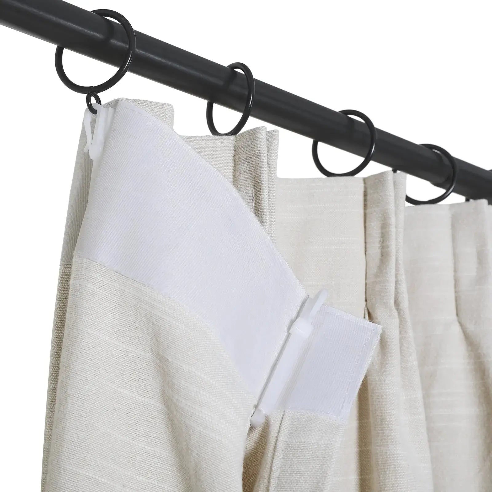 Luxury Linen Cotton Pleated Curtains - Blackout Drapes for Living Room & Bedroom - Elegant Home Decor Window Treatments