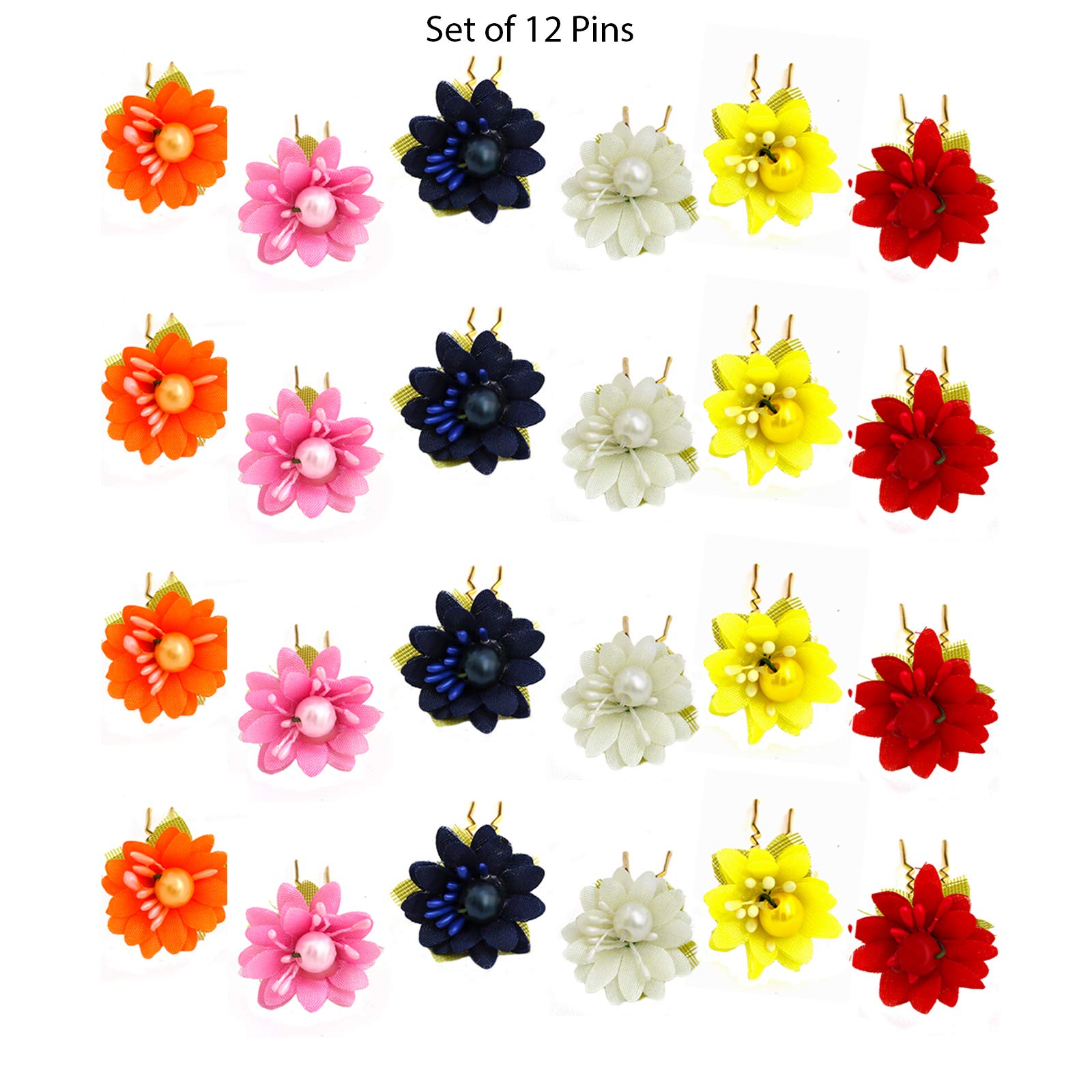 Rapidsflow® Juda Hair Pins for Women and Girls - Secure Hair Accessories for Updos, Braids, and Bun Hairstyles - Perfect for Weddings, Parties, and Everyday Use