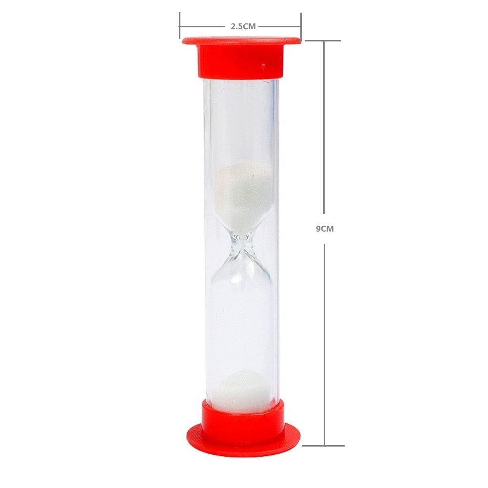 1 Minute Sand Timer Hourglass - Pack of 10 for Kids Games, Classroom, Home Office & Kitchen Decor | Perfect for Thanksgiving, Halloween, Christmas & New Year Party Decorations | Great for Time Management, Board Games, Cooking, and Study Sessions